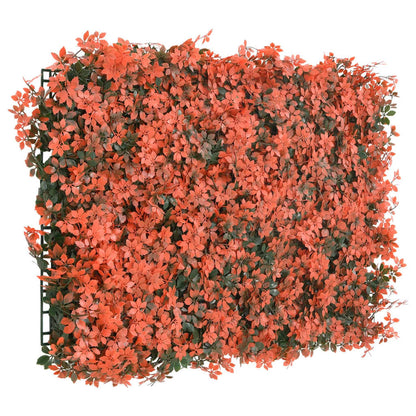 Artificial Maple Leaf Fence 24 pcs Light Red 40x60 cm