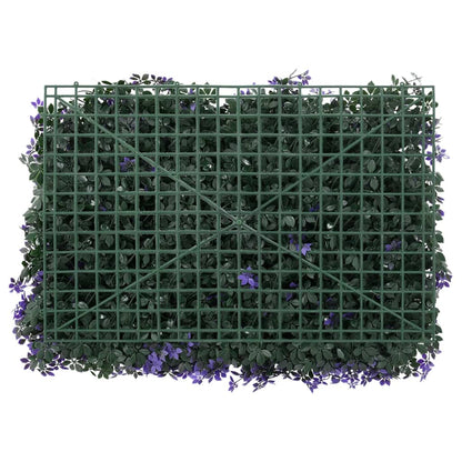 Artificial Leaf Fence 24 pcs Purple 40x60 cm