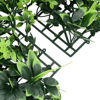 Artificial Leaf Fence 24 pcs Green 40x60 cm