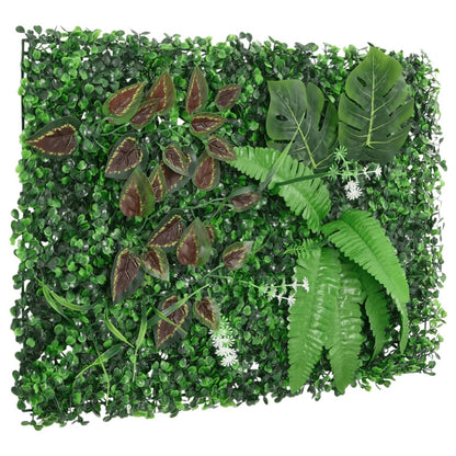Artificial Plant Fence 24 pcs Green 40x60 cm