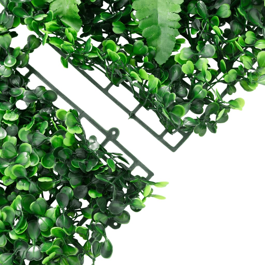 Artificial Plant Fence 24 pcs Green 40x60 cm