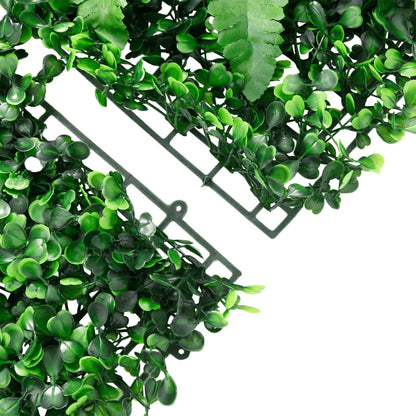 Artificial Plant Fence 24 pcs Green 40x60 cm
