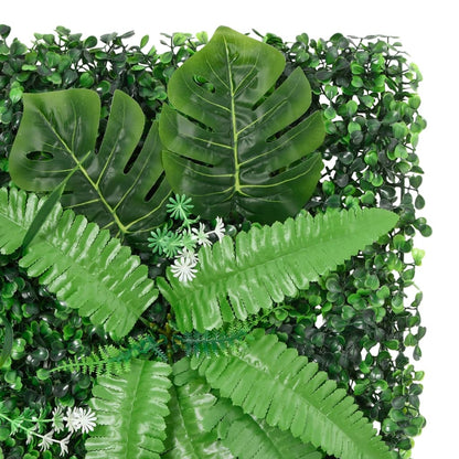 Artificial Plant Fence 24 pcs Green 40x60 cm