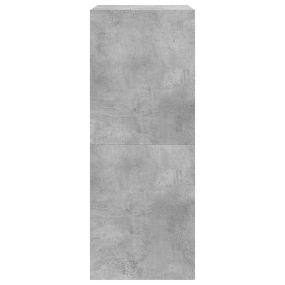 Shoe Cabinet with 2 Flip-Drawers Concrete Grey 60x42x108 cm