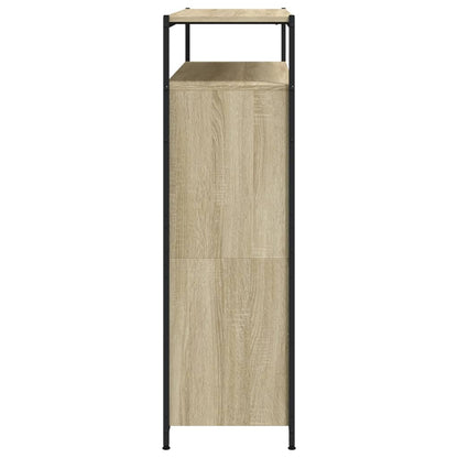 Shoe Cabinet with 4 Flip-Drawers Sonoma Oak 100x34x112 cm