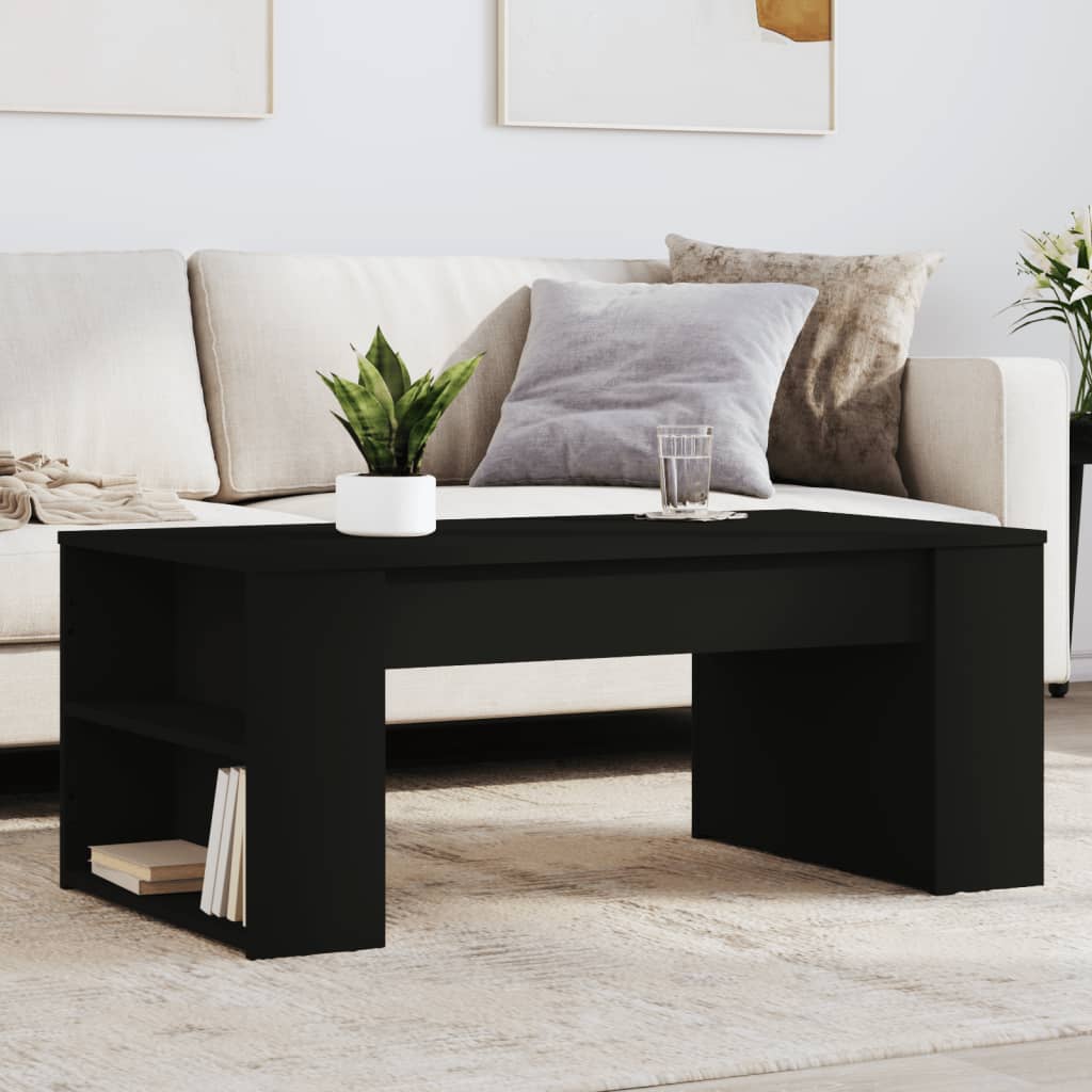 Coffee Table | Black | Engineered wood | Small coffee table