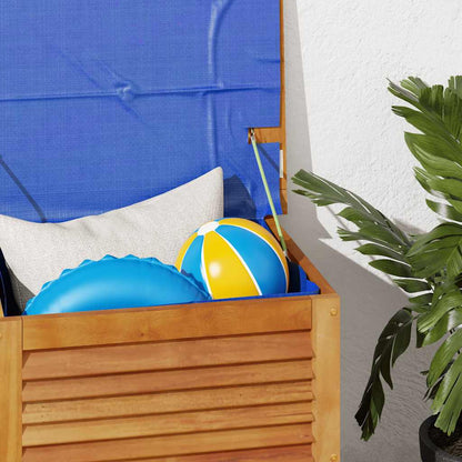 Garden Storage Box with Louver 60x50x56 cm Solid Wood Acacia