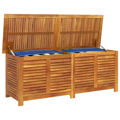 Garden Storage Box with Louver 150x50x56 cm Solid Wood Acacia