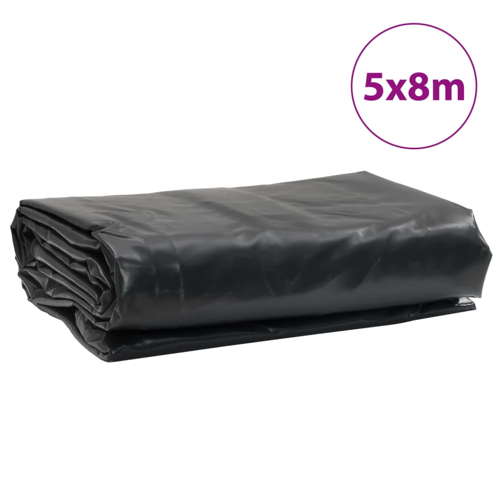 Tarpaulin Black 5x8 m 650 g/m²