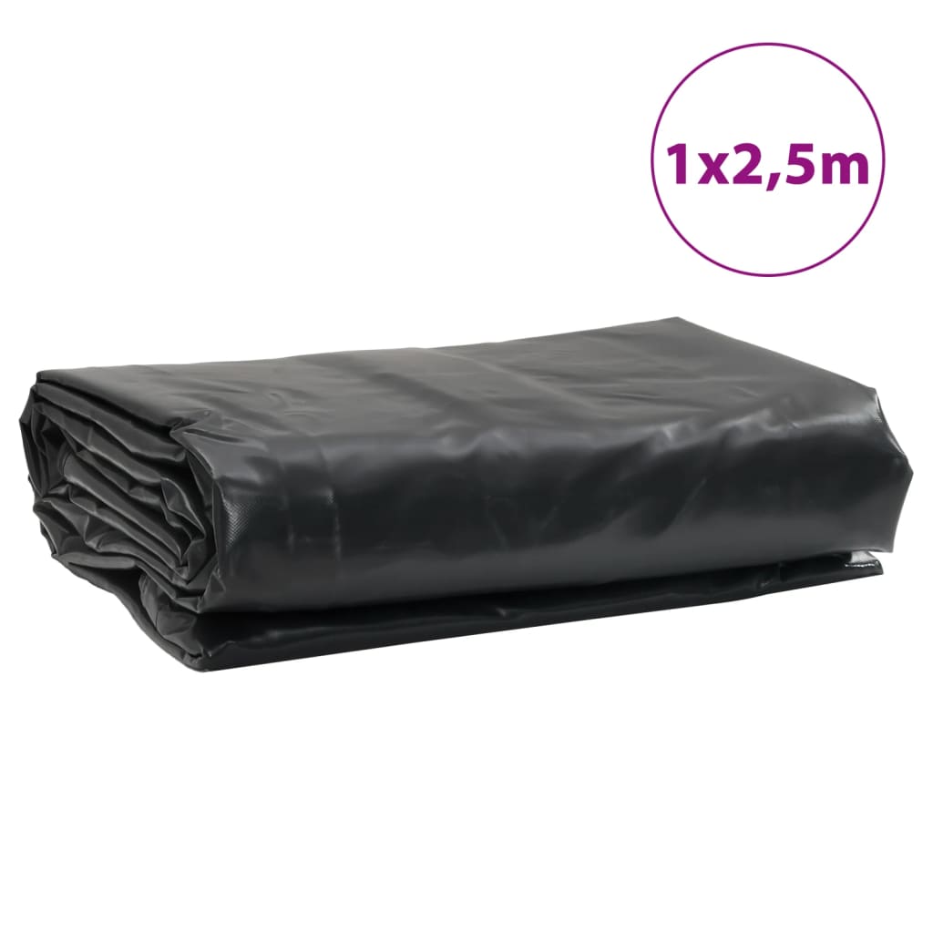 Tarpaulin Anthracite 1x2.5 m 650 g/m²