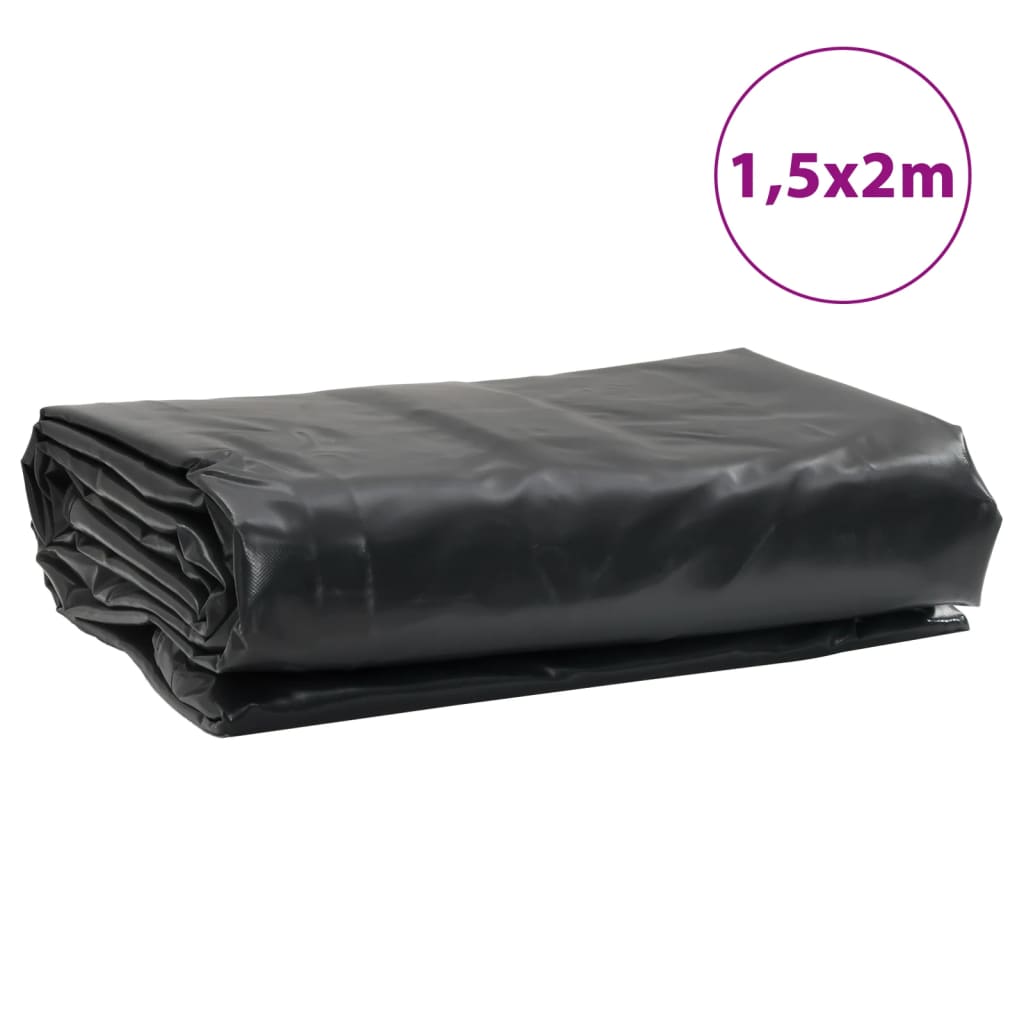 Tarpaulin Anthracite 1.5x2 m 650 g/m²