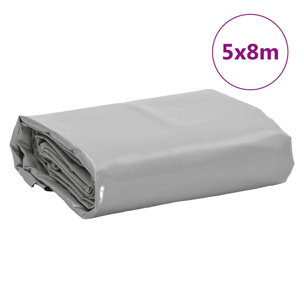Tarpaulin Grey 5x8 m 650 g/m²