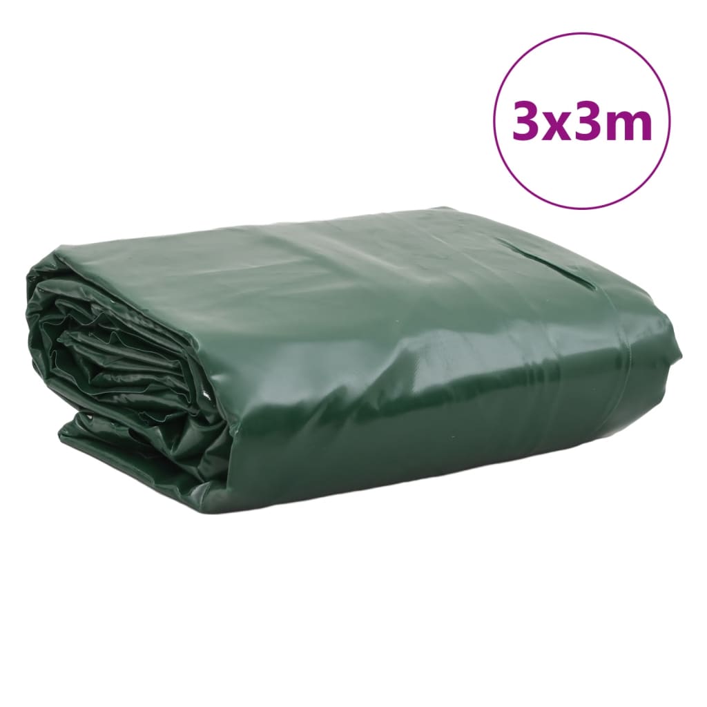 Tarpaulin Green 3x3 m 650 g/m²