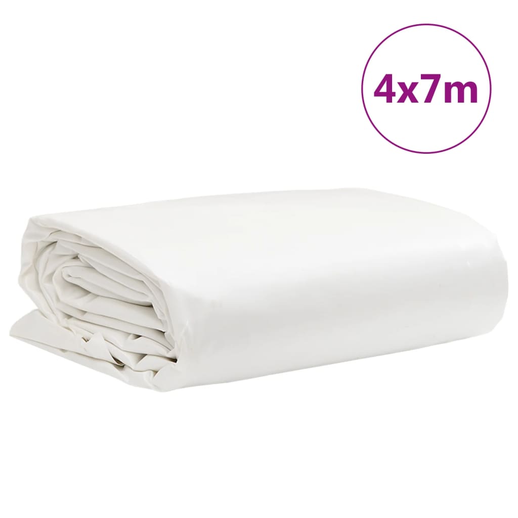 Tarpaulin White 4x7 m 650 g/m²