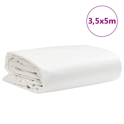 Tarpaulin White 3.5x5 m 650 g/m²