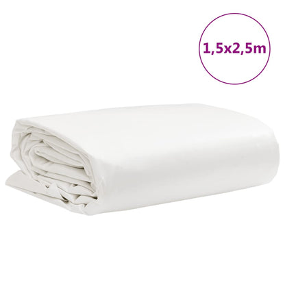 Tarpaulin White 1.5x2.5 m 650 g/m²