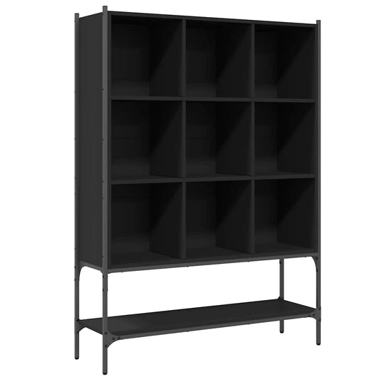 Bookcase Black 102x30x141,5 cm Engineered Wood