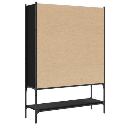 Bookcase Black 102x30x141,5 cm Engineered Wood