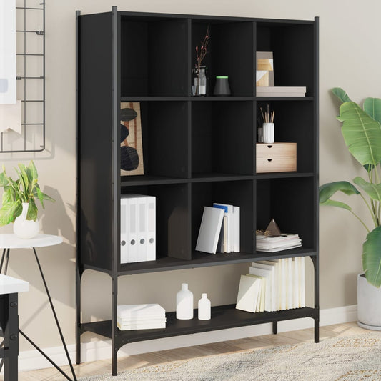Bookcase | Black | Engineered wood, steel | Medium | Bookcase