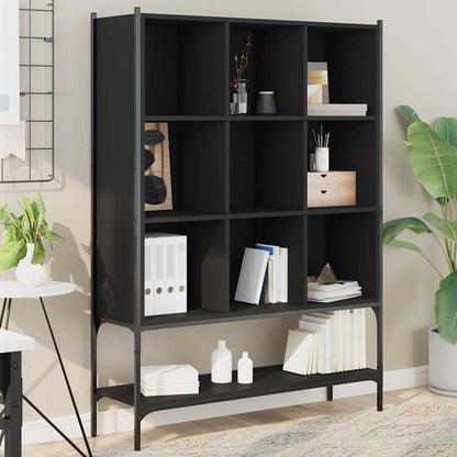 Bookcase Black 102x30x141,5 cm Engineered Wood