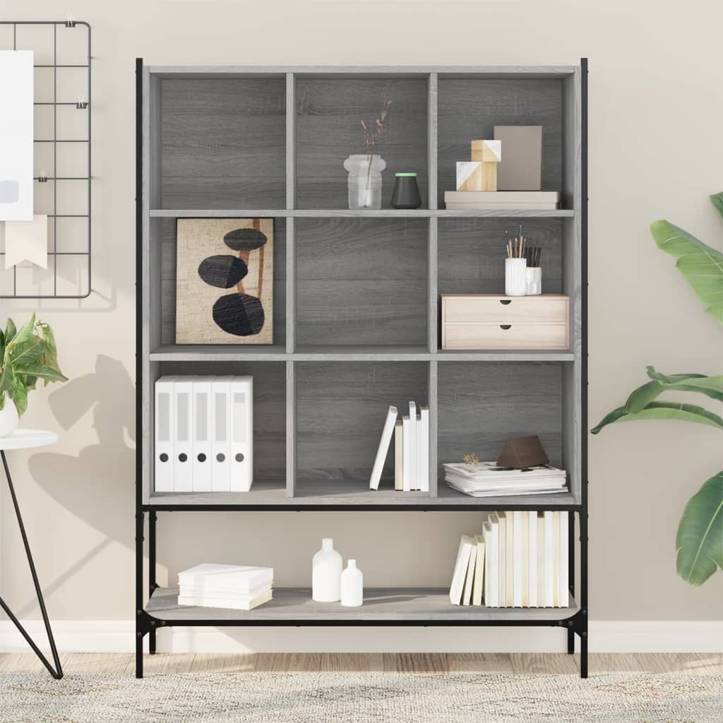 Bookcase Grey Sonoma 102x30x141,5 cm Engineered Wood