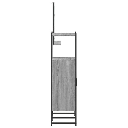 3 Piece Bathroom Cabinet Set Grey Sonoma Engineered Wood