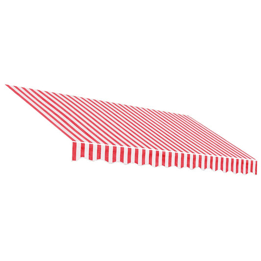 Awning Replacement Fabric Red and White 3x2.5 m Polyester