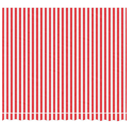 Replacement Awning Fabric | Red and white