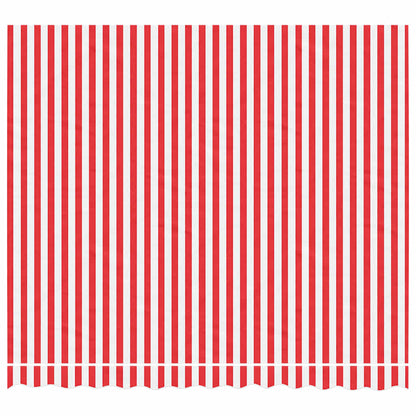Awning Canopy Replacement for 3x2.5 m Red & White Stripe