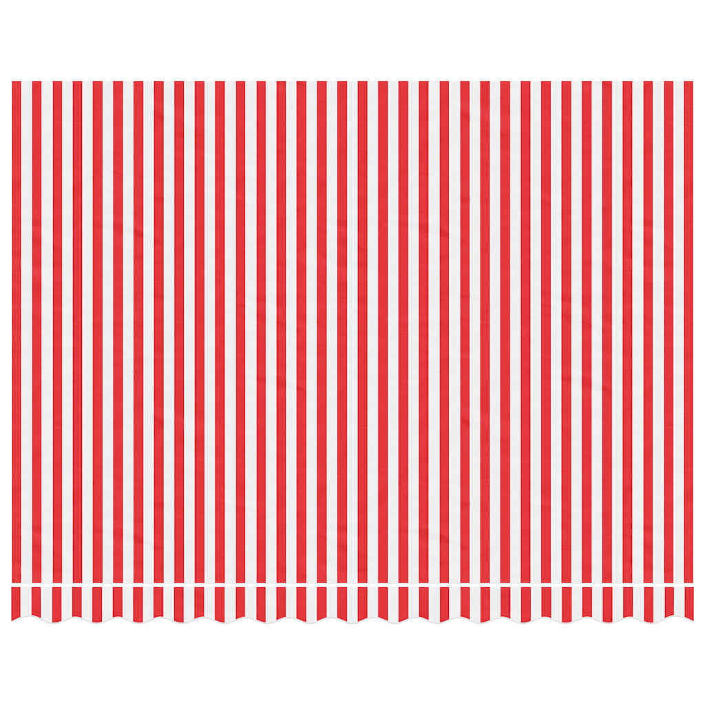 Awning Replacement Fabric Red and White 3.5x2.5 m Polyester