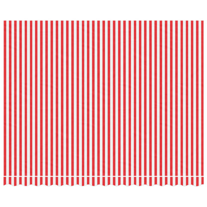 Replacement Fabric for Awning Red and White Stripe 4x3 m