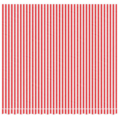Awning Replacement Fabric Red and White 400x350 cm Polyester