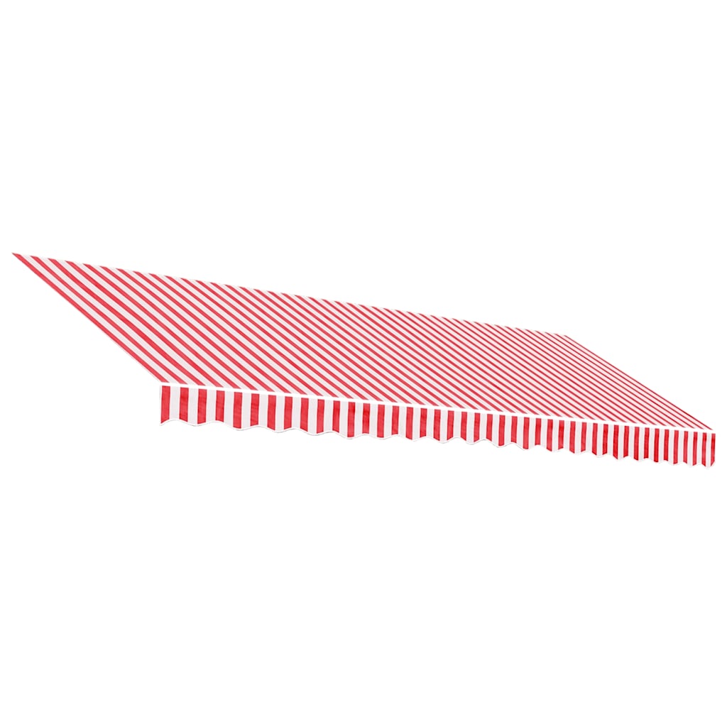 Replacement Fabric for Awning Red and White Stripe 4.5x3 m