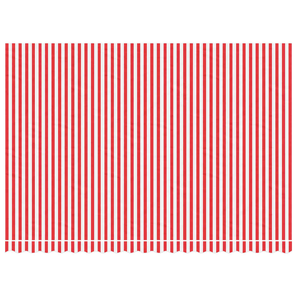 Awning Replacement Fabric Red and White 450x300 cm Polyester