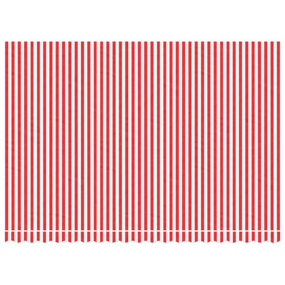 Awning Replacement Fabric Red and White 450x300 cm Polyester