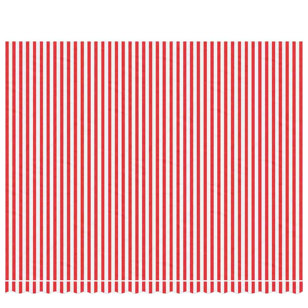 Replacement Fabric for Awning Red and White Stripe 4.5x3.5 m