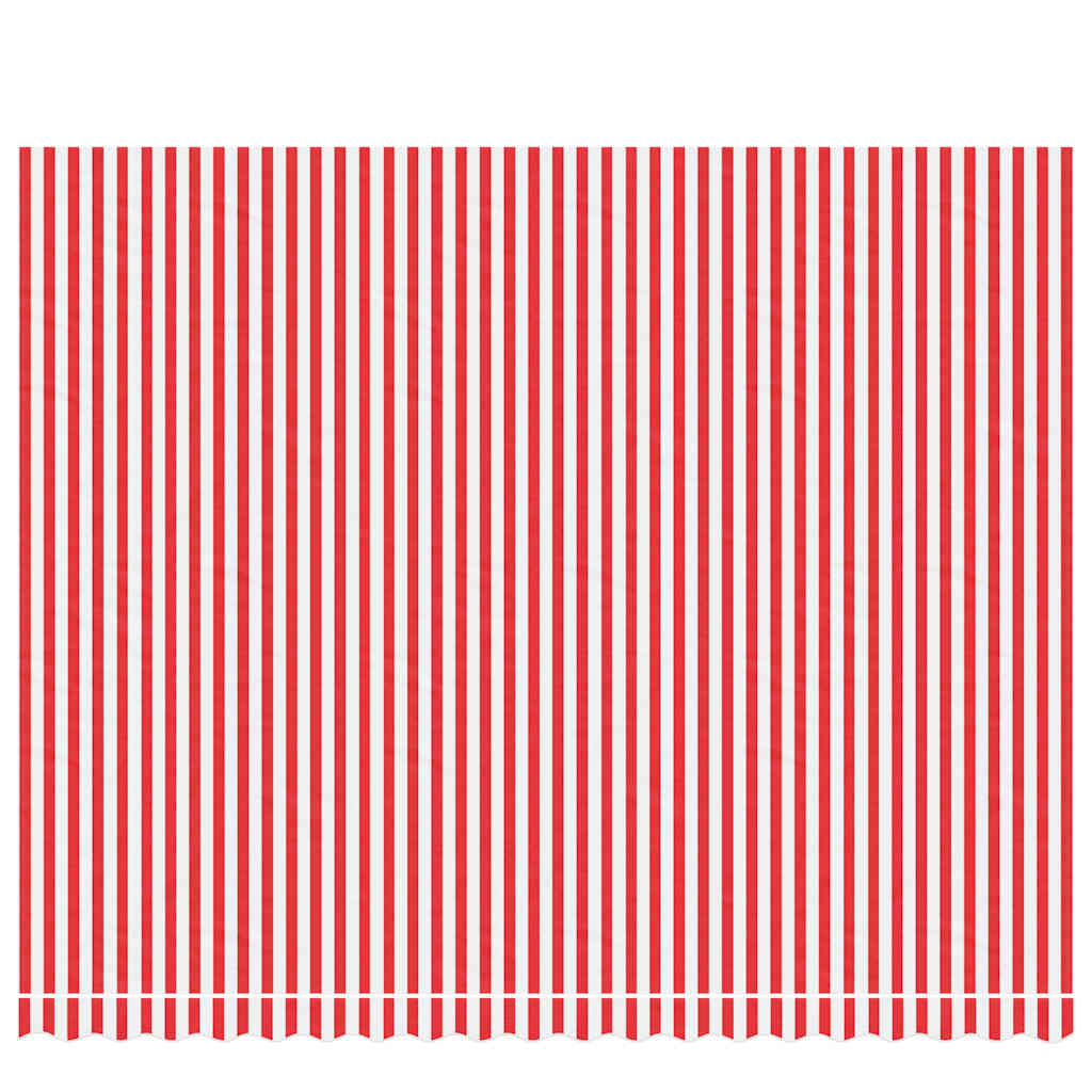 Awning Replacement Fabric Red and White 450x350 cm Polyester