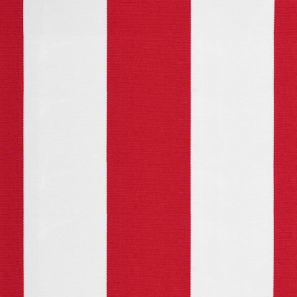 Replacement Fabric for Awning Red and White Stripe 4.5x3.5 m