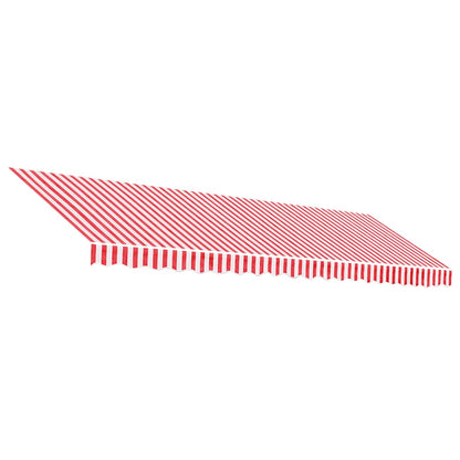 Replacement Fabric for Awning Red and White Stripe 5x3 m