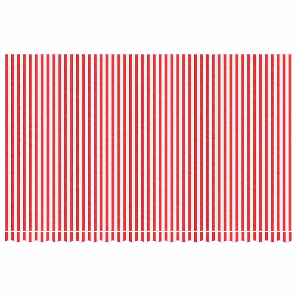 Replacement Fabric for Awning Red and White Stripe 5x3 m