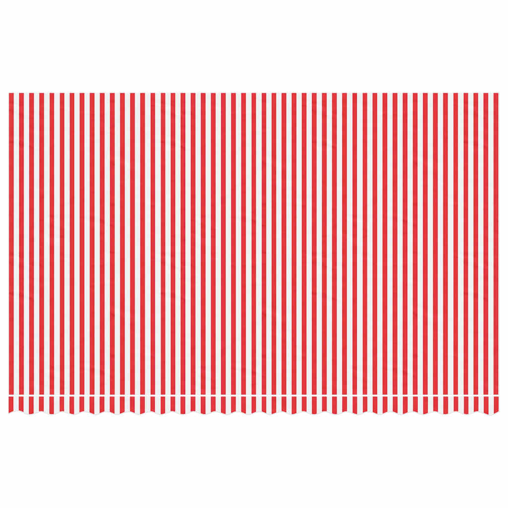 Awning Replacement Fabric Red and White 500x300 cm Polyester