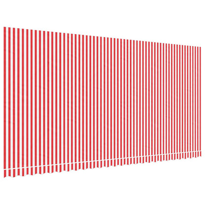 Awning Replacement Fabric Red and White 600x300 cm Polyester