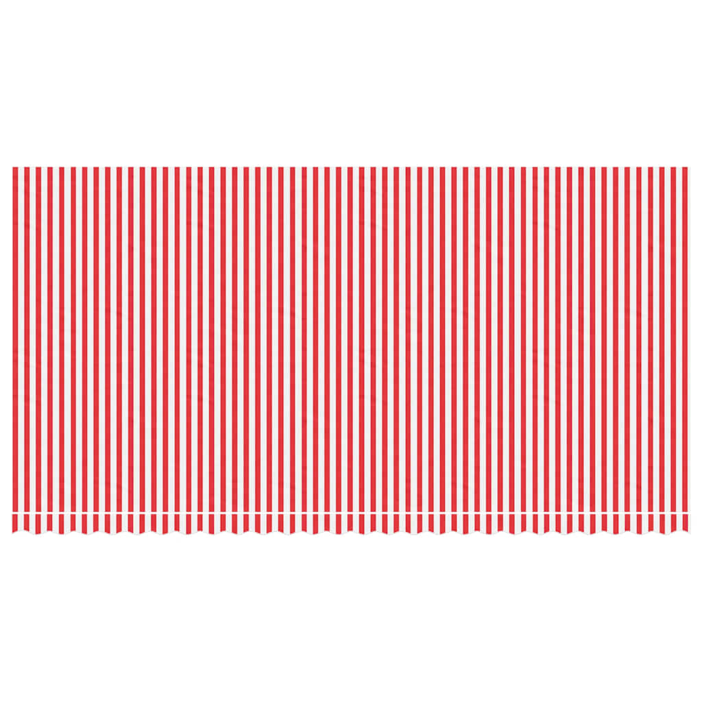 Awning Replacement Fabric Red and White 6x3 m Polyester