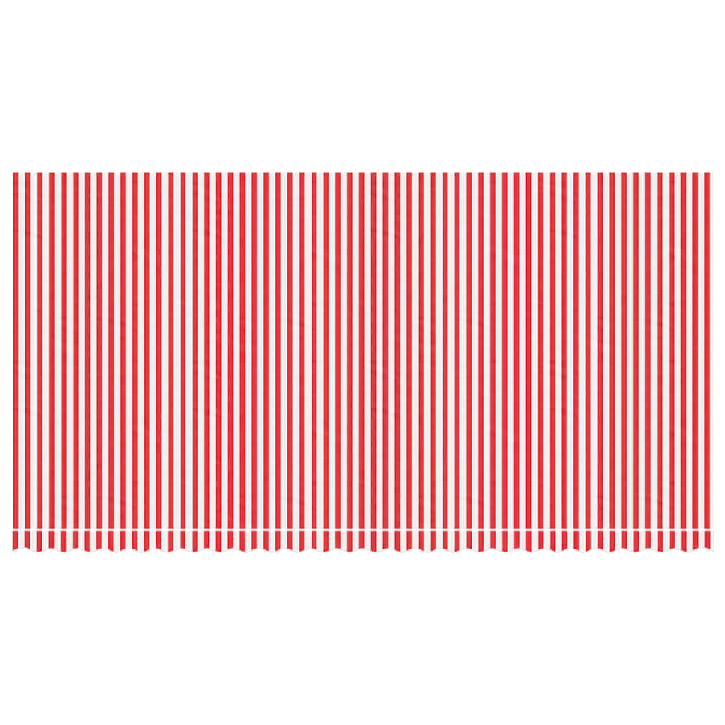 Awning Replacement Fabric Red and White 600x300 cm Polyester