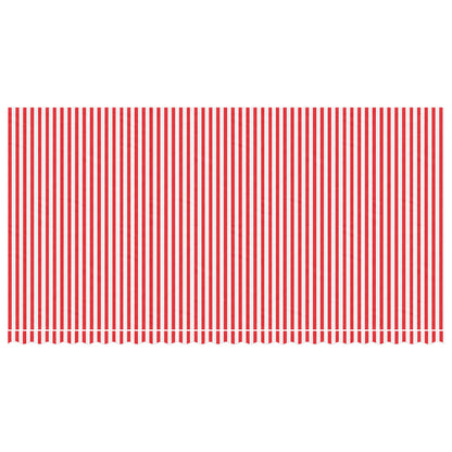 Awning Replacement Fabric Red and White 600x300 cm Polyester