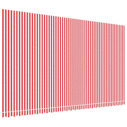 Awning Replacement Fabric Red and White 600x350 cm Polyester