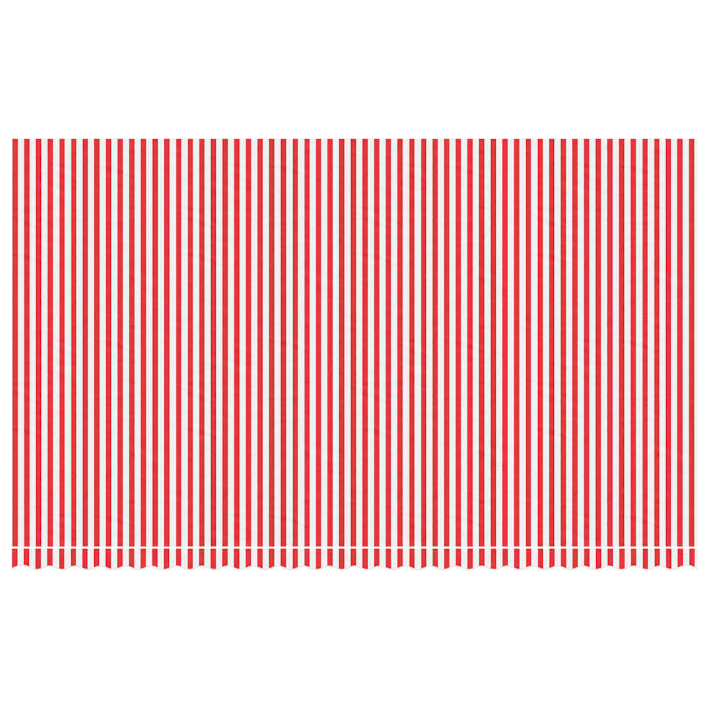 Awning Replacement Fabric Red and White 600x350 cm Polyester