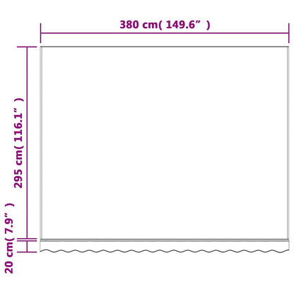 Awning Replacement Fabric Multicolour 400x300 cm Polyester