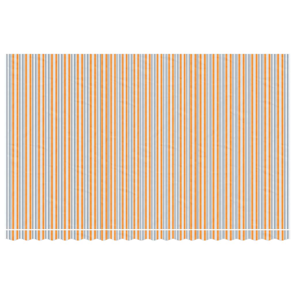 Awning Canopy Replacement for 5x3 m Orange & Grey Stripe