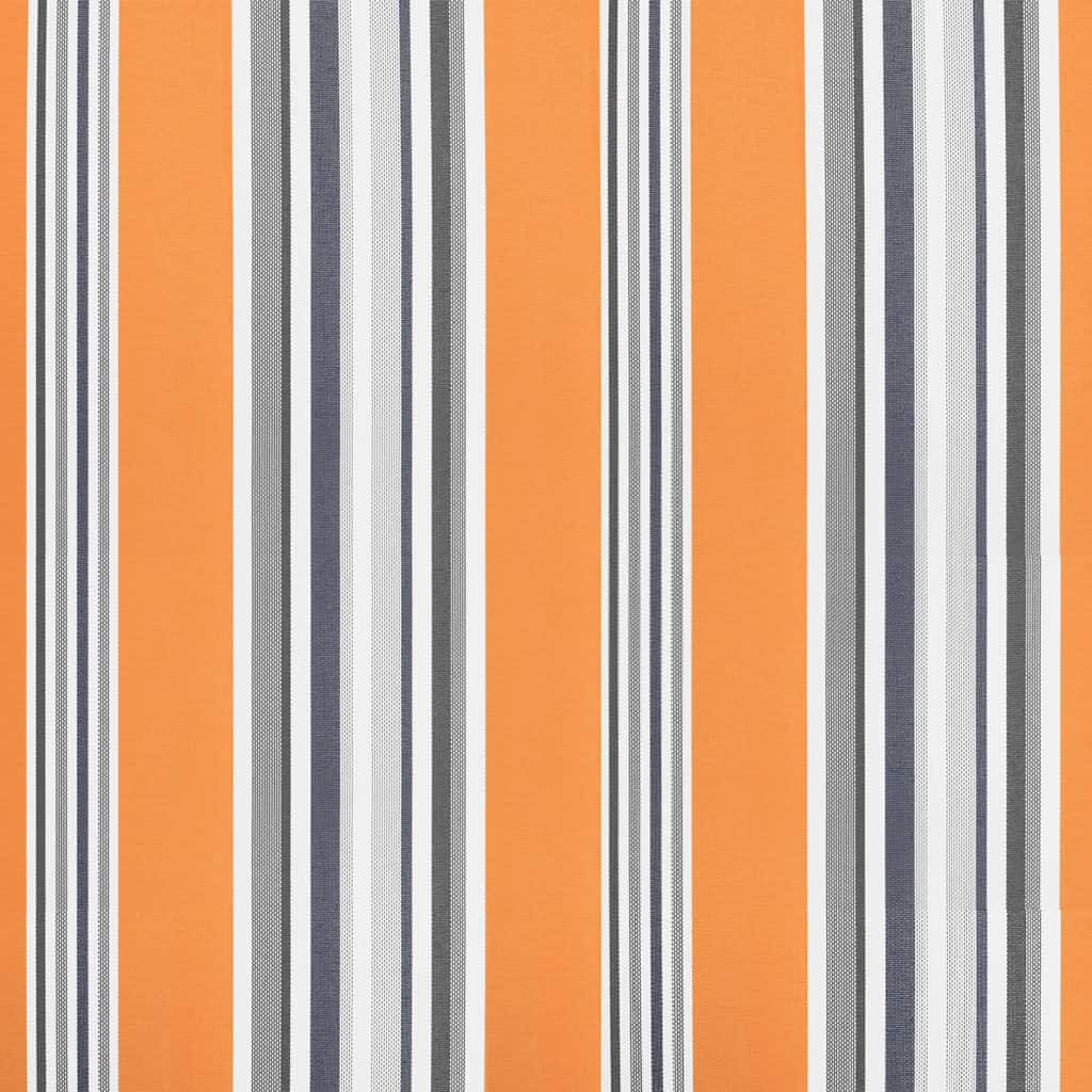 Awning Canopy Replacement for 5x3 m Orange & Grey Stripe